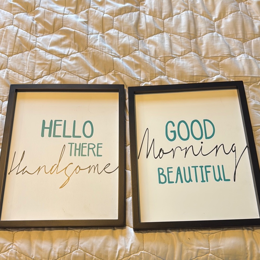 Black and White Wall Decor Set